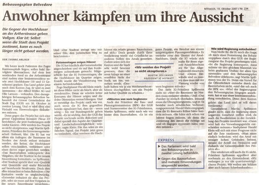 7. Anwohner kaempfen um ihre Aussicht; Neue ZZ, 10.10.2007 (1).jpg