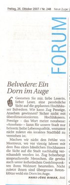 8. Belvedere - Ein Dorn im Auge; Neue ZZ, 26.10.2007.jpg