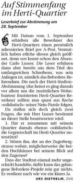W. Auf Stimmenfang im Herti-Quartier; Neue ZZ, 5.9.2008.jpg