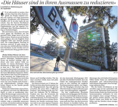 Y. Die Haeuser sind in ihren Ausmassen zu reduzieren; Neue ZZ, 5.9.2008.jpg